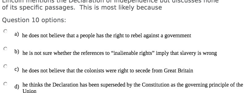 LIIICom mentions the Declaration Ul mildependence