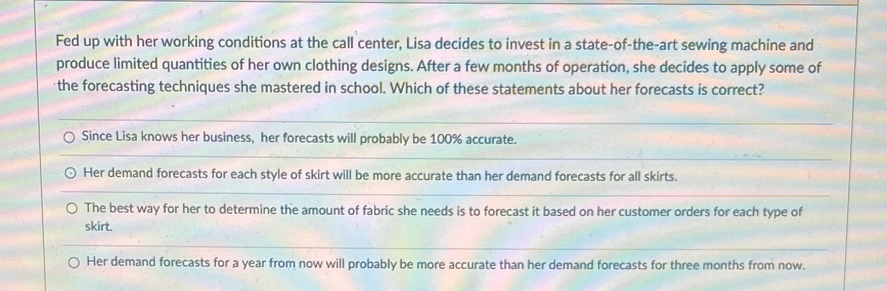 Fed up with her working conditions at the call