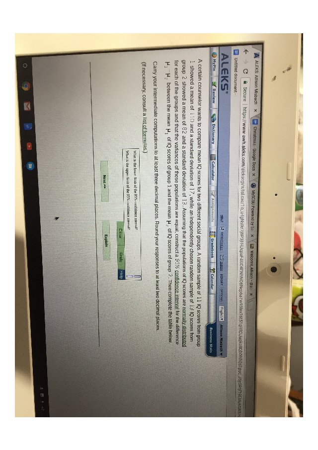 What is the lower limit of the 95% confidence