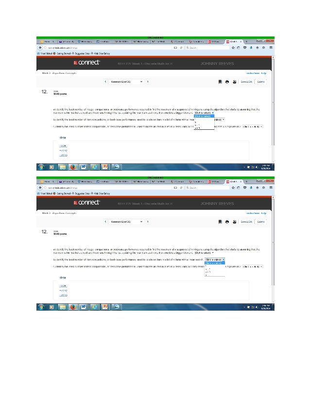 a) Identify the least number of integer
