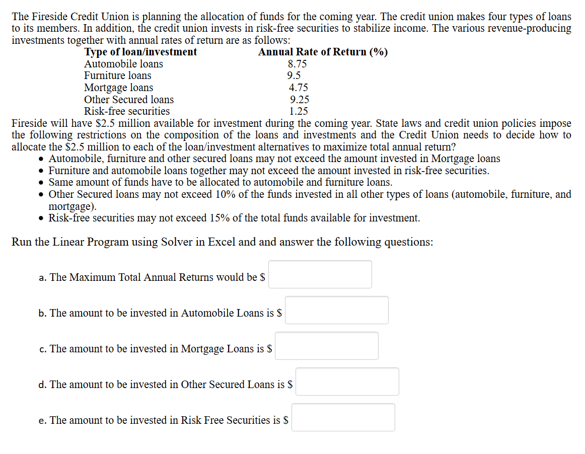 The Fireside Credit Union is planning the