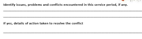 Identify issues, problems and conflicts
