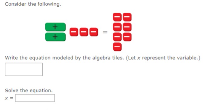 Consider the following. Write the equation