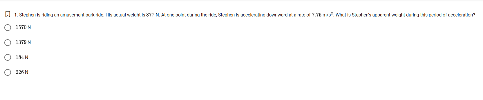 Can you help me solve this question? 1. Stephen