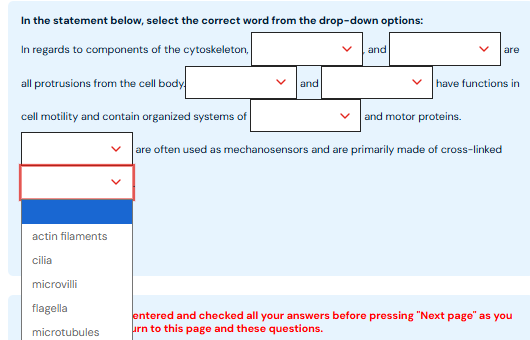 solve In the statement below, select the correct