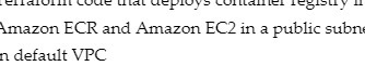 Amazon ECR and Amazon EC2 in a public subn n