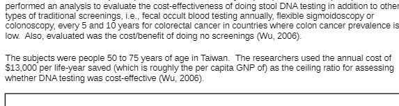 performed an analysis to evaluate the