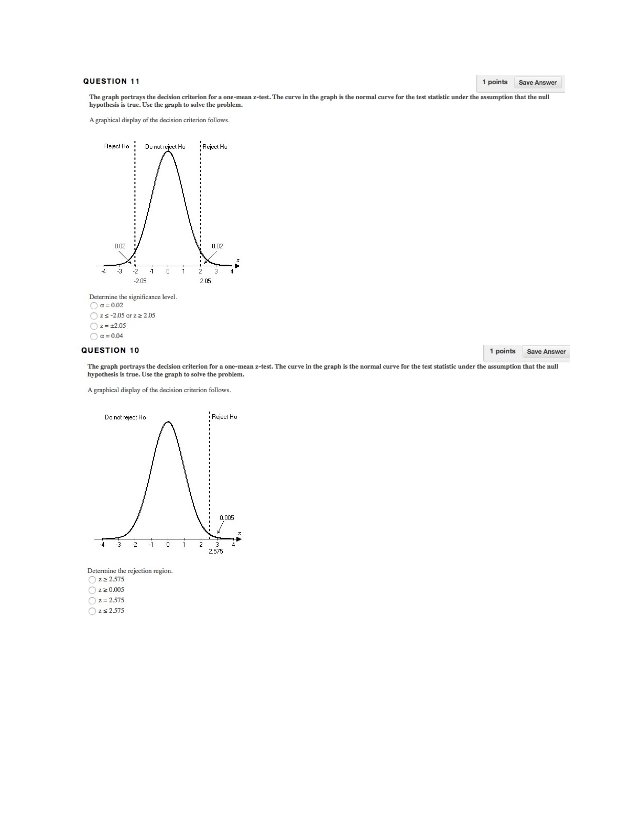 The graph portrays the decision criterion for a