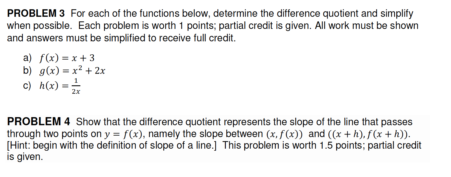 Please note that there are 2 problems (#3 and #4)