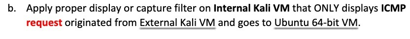 b. Apply proper display or capture filter on