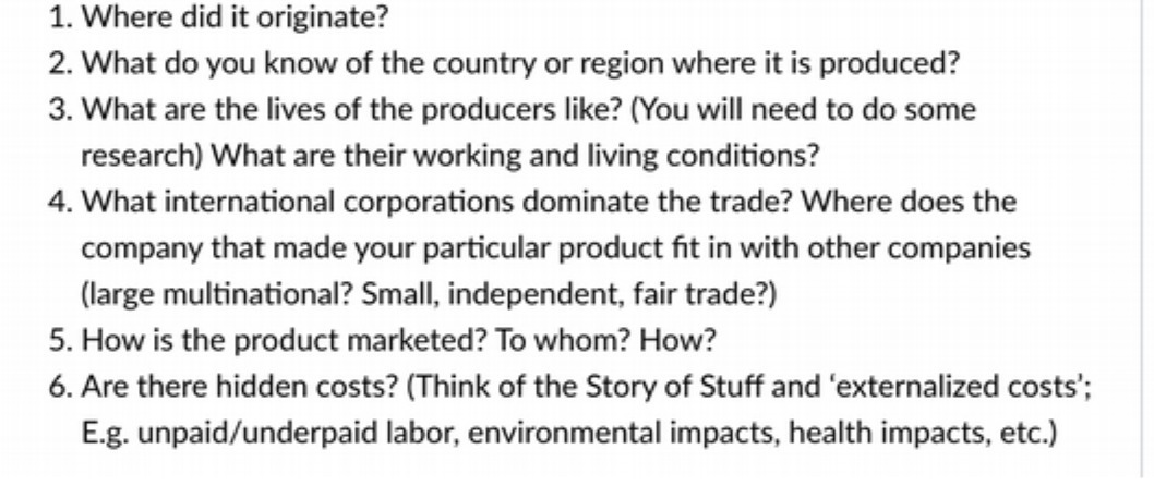 1. Where did it originate? 2. What do you know of