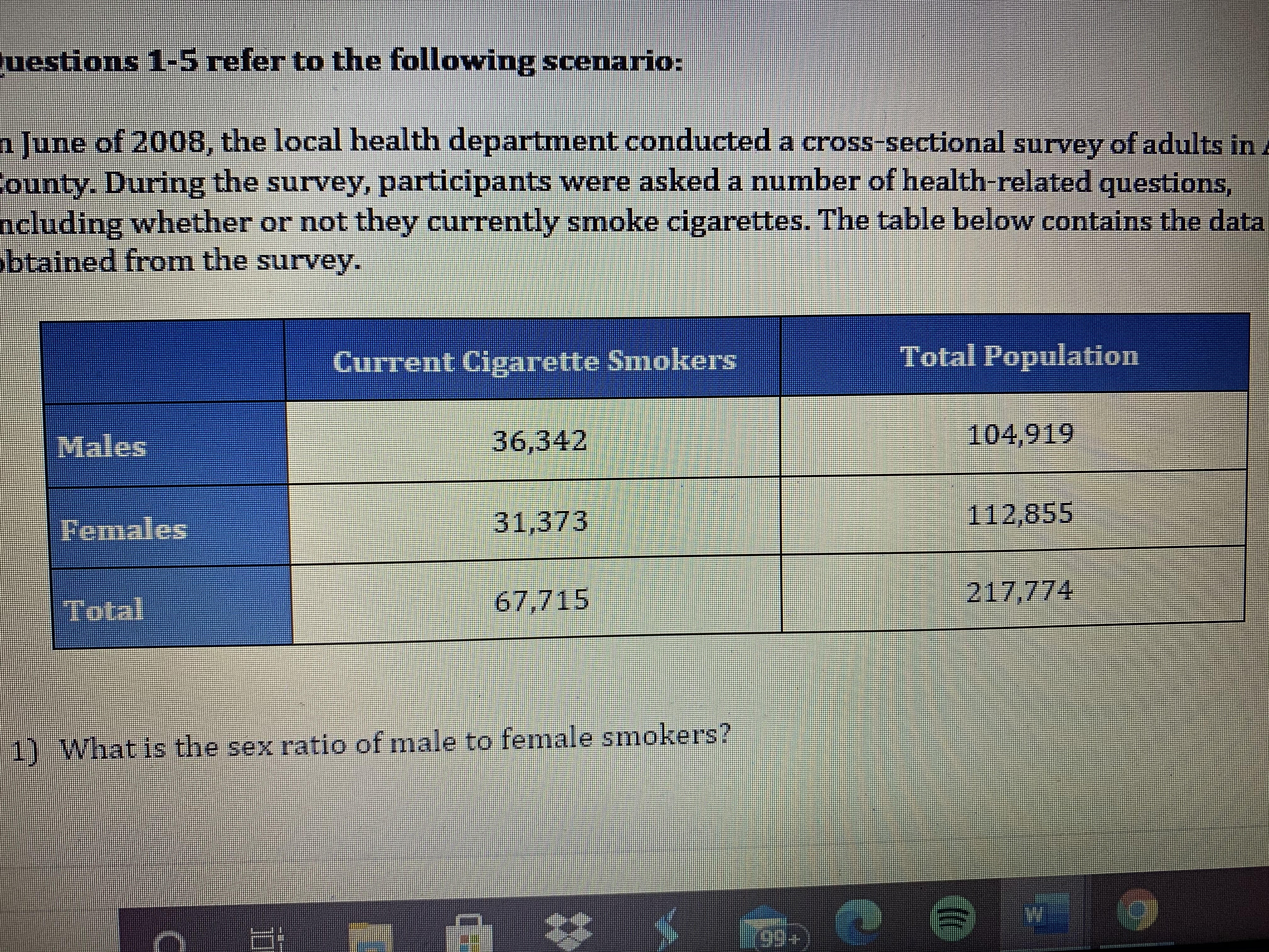 In June of 2008, the local health department