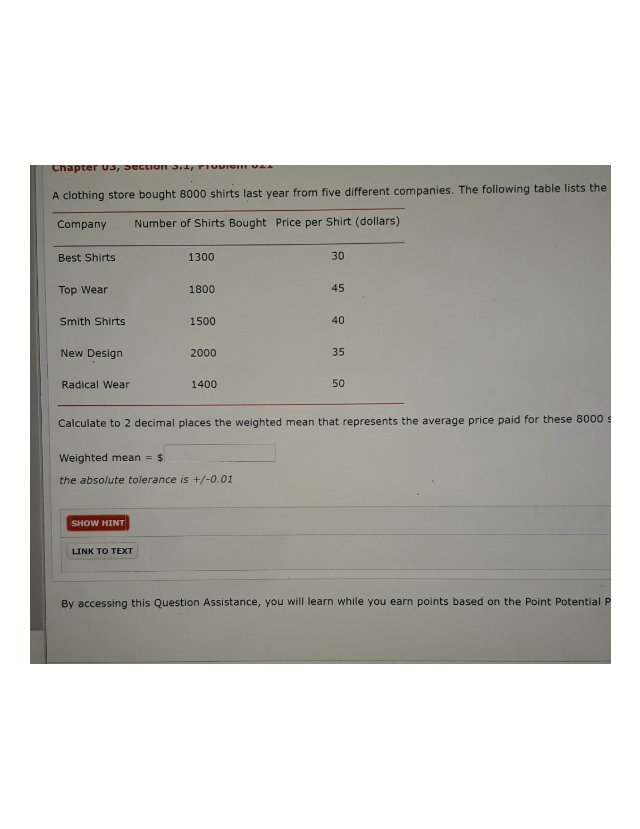 i need help Chapter A clothing store bought 8000