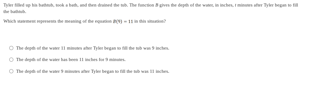 give me the rights answer Tyler filled up his