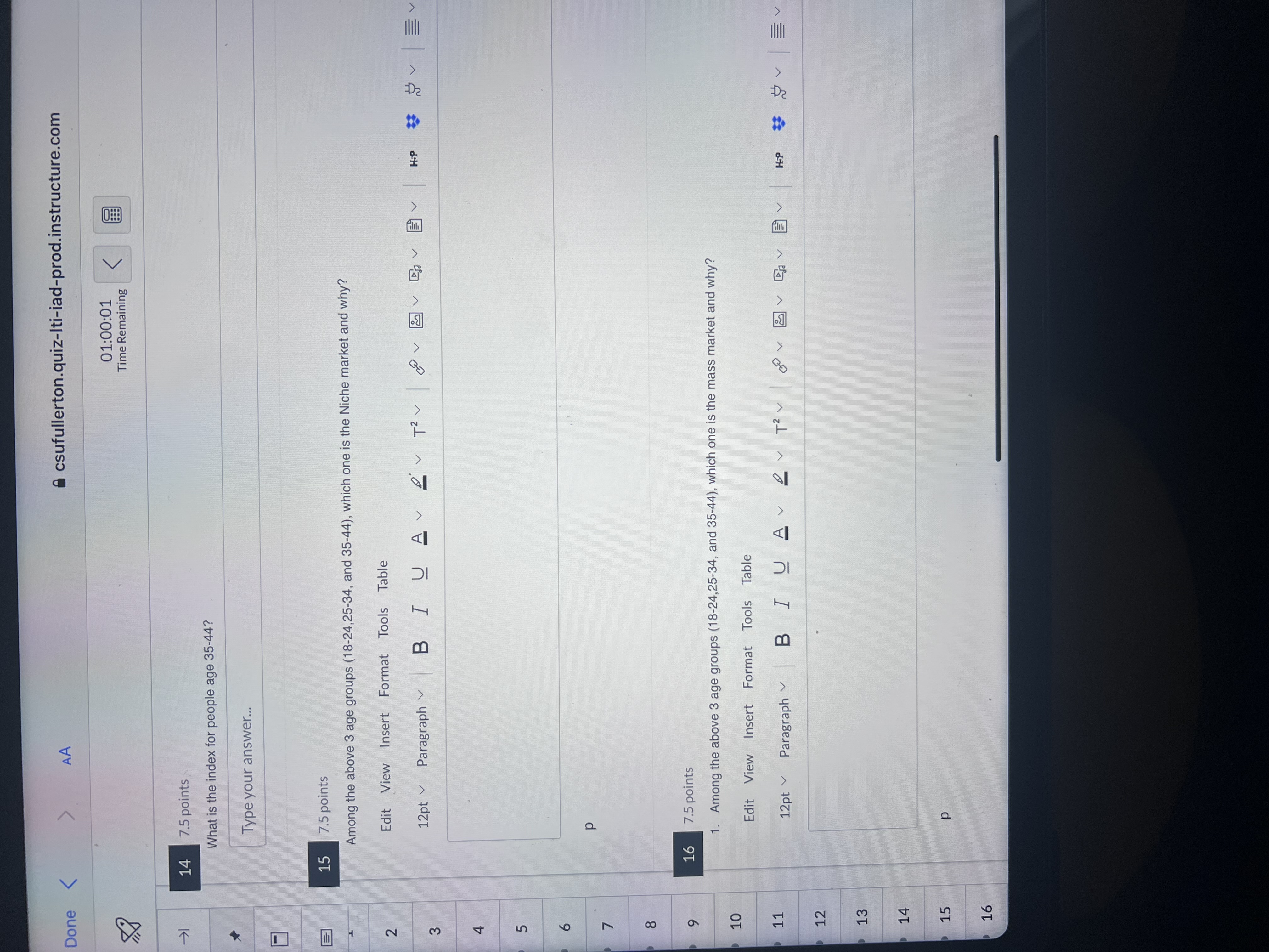 can you answer all the questions from 7-16