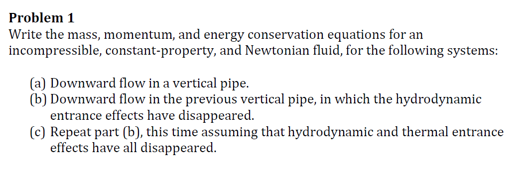 Write the mass, momentum, and energy conservation