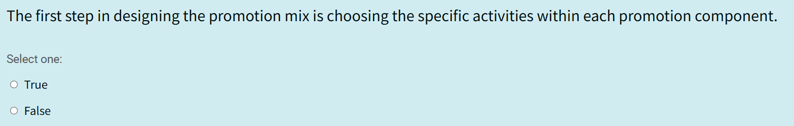 What is the correct answer? The first step in