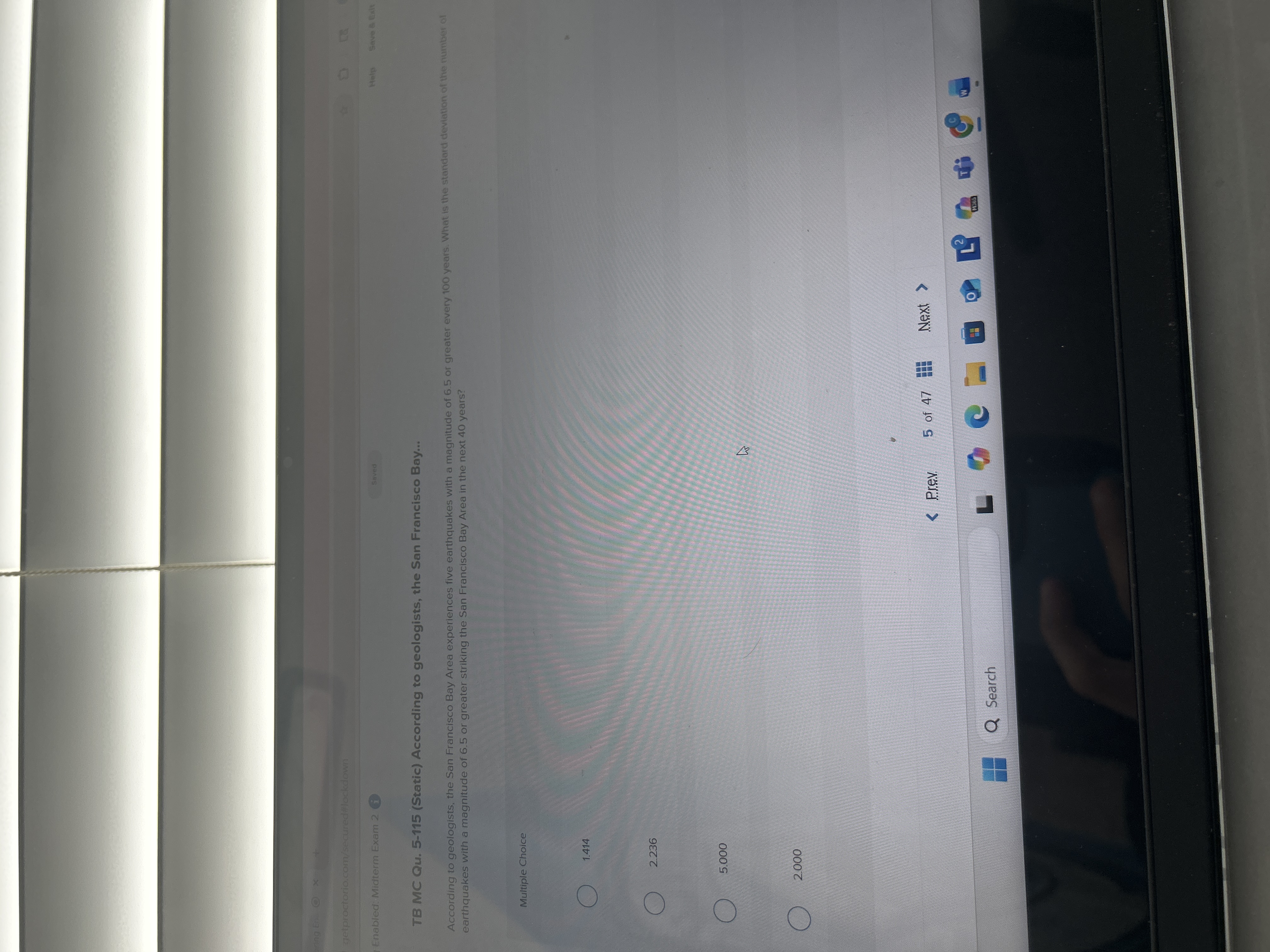 Solve getproctorio.com/secure Ca Enabled: Midterm