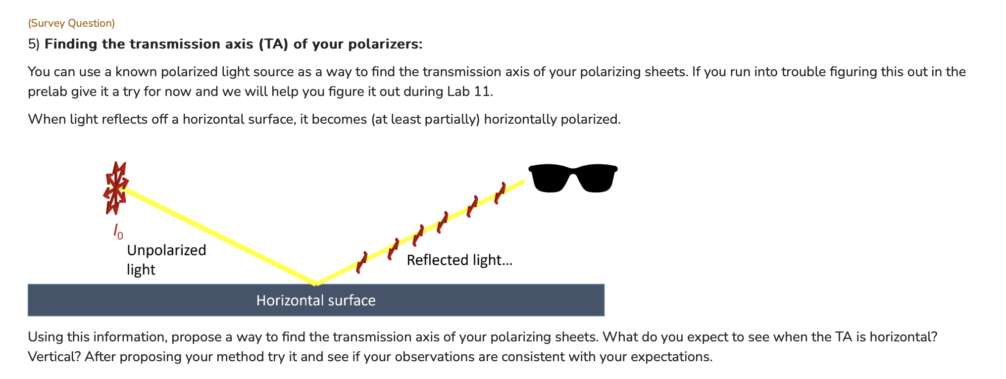 Solve (Survey Question) 5) Finding the