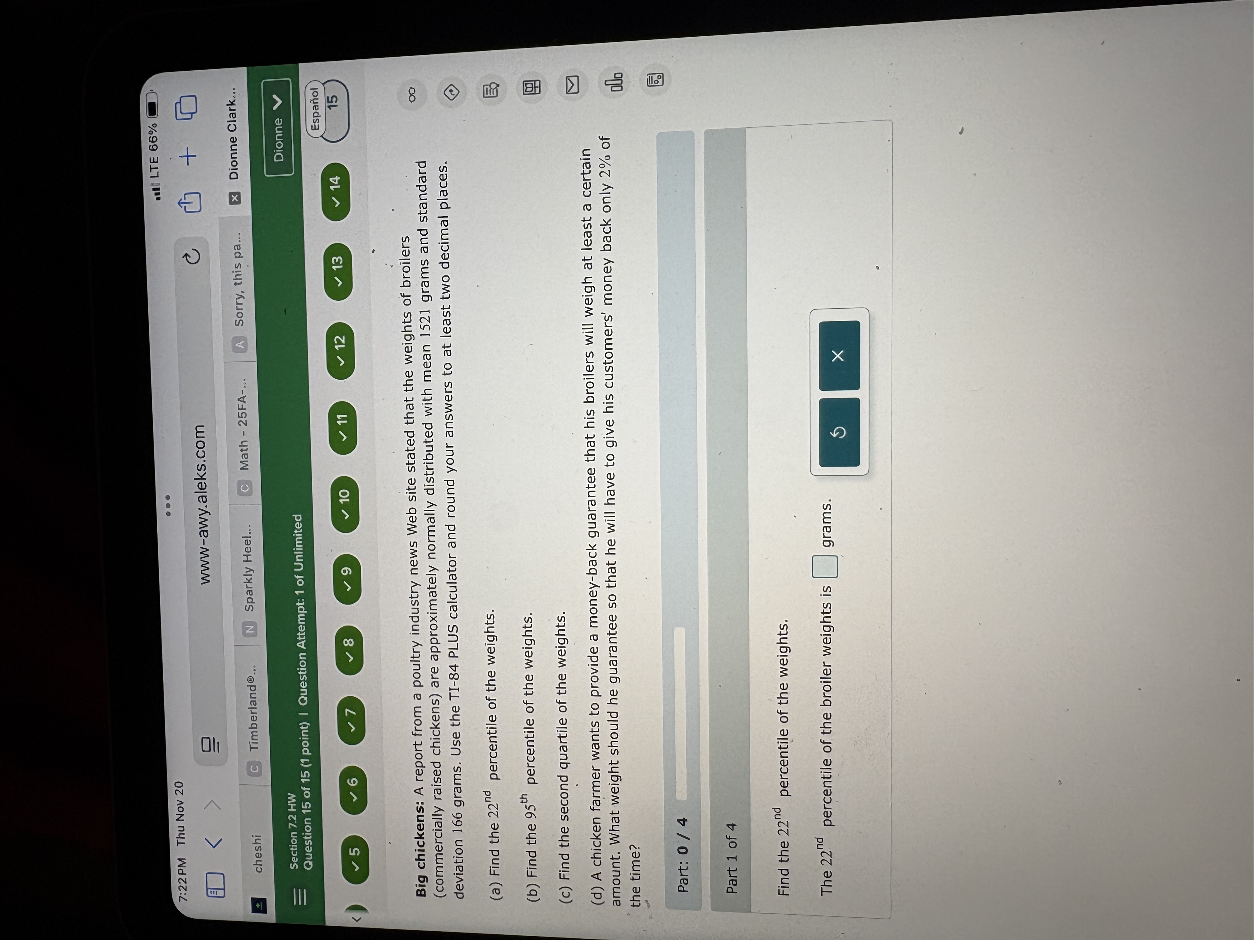 . . . LTE 66% 7:22 PM Thu Nov 20