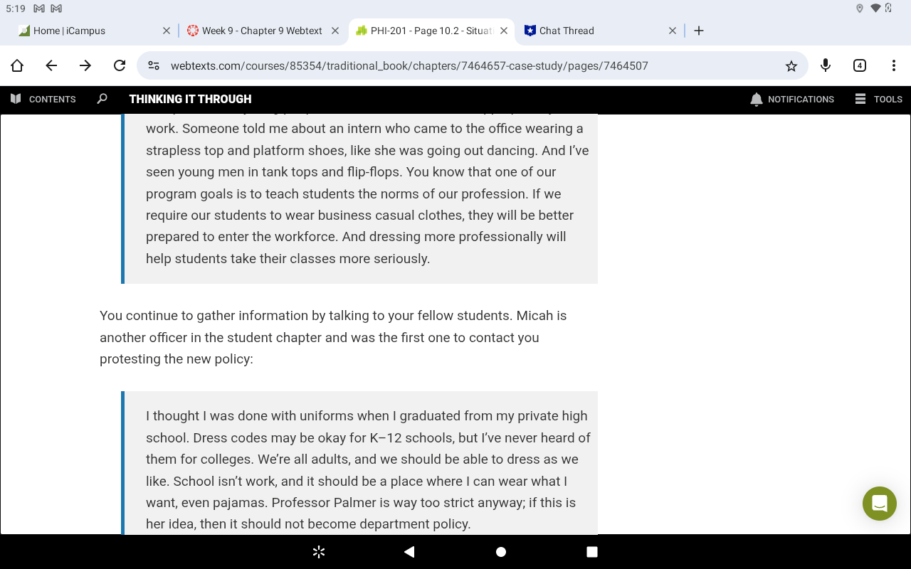 R 5:19 MM Home | iCampus X Week 9 - Chapter 9