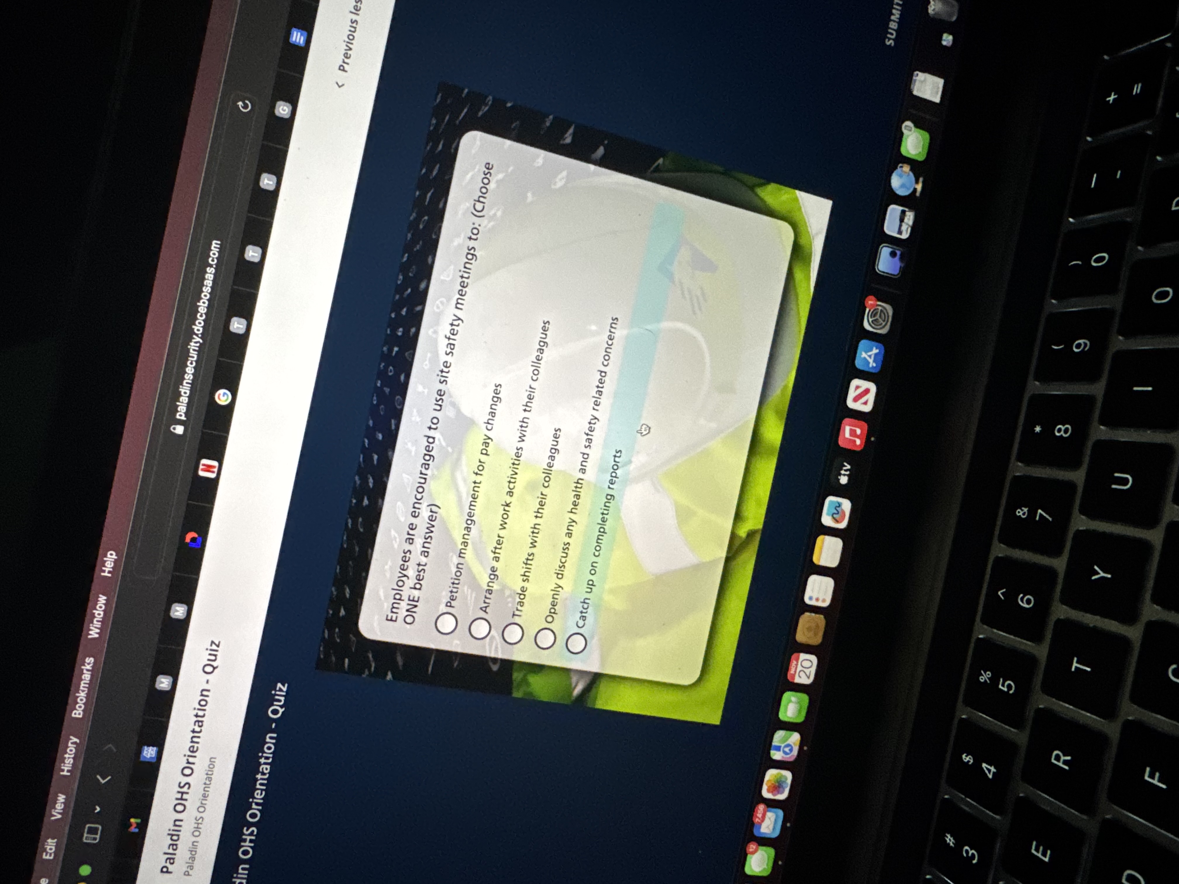 the question Edit View History Bookmarks Window