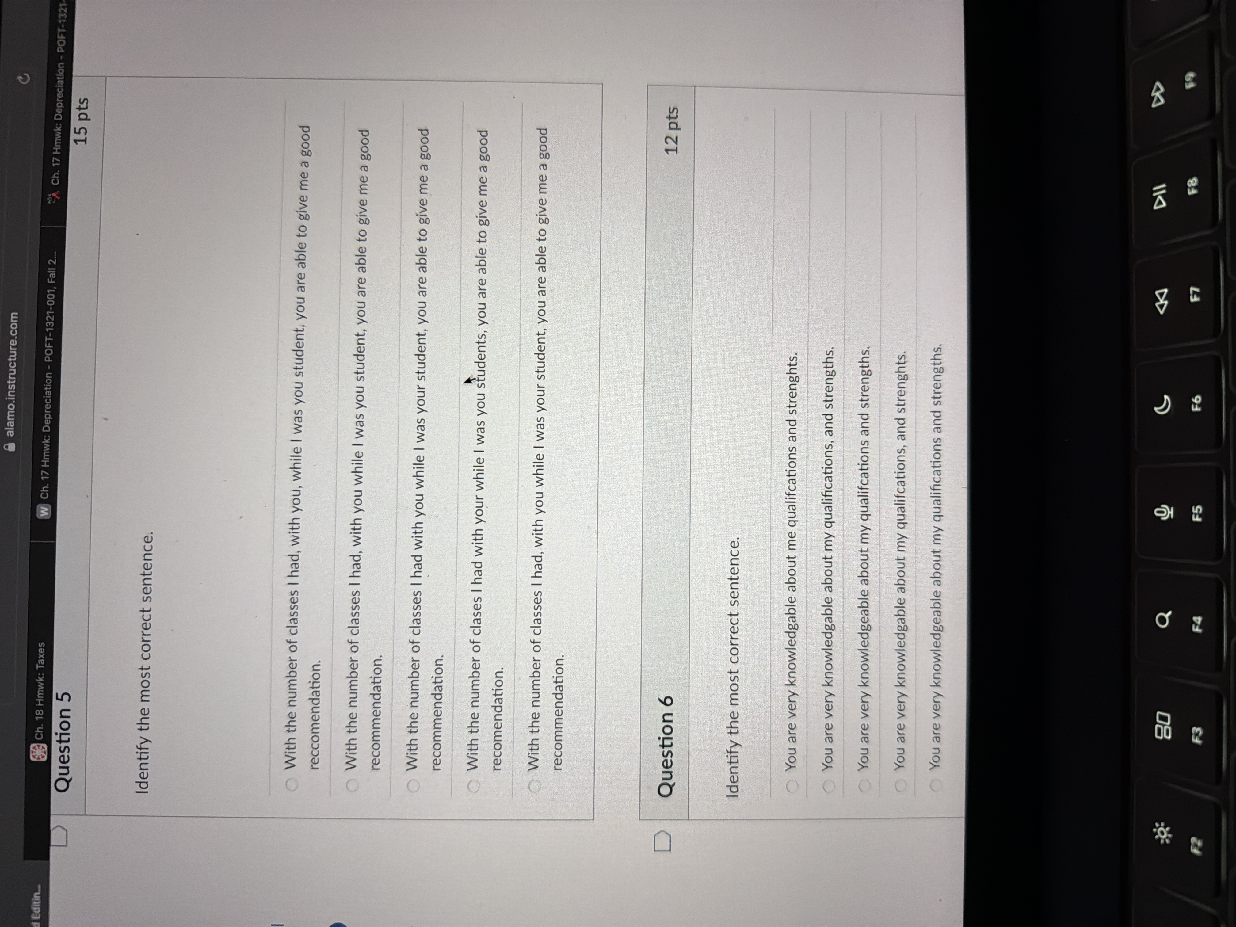 solve alamo.instructure.com Editin.. Ch. 18 Hmwk: