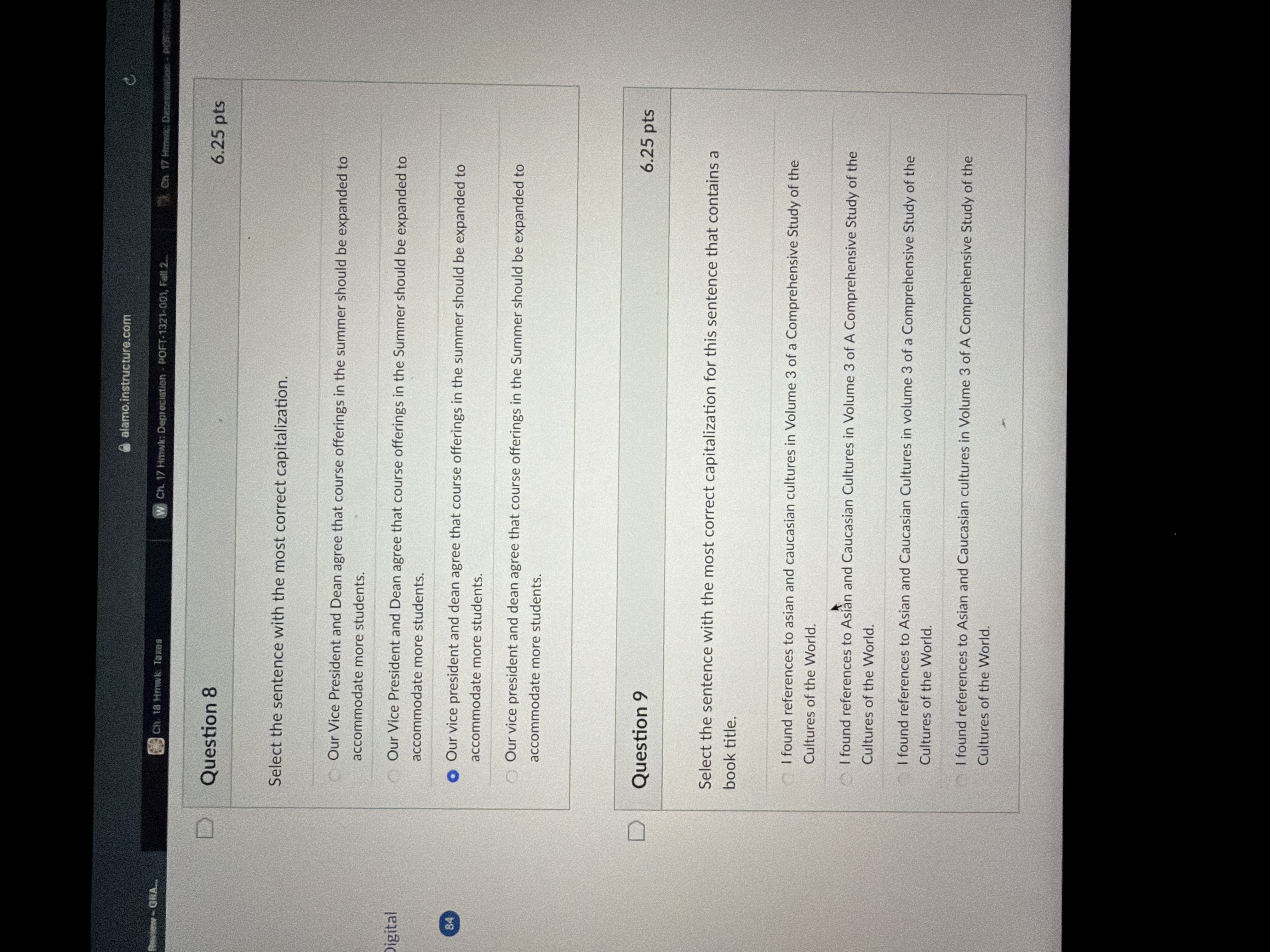 solve alamo.instructure.com Ch. 18 Hmwk. Taxes W