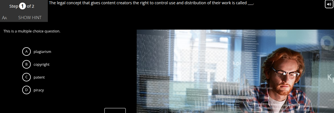 content creators the right to control use and