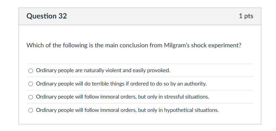 solve Question 32 1 pts Which of the following is