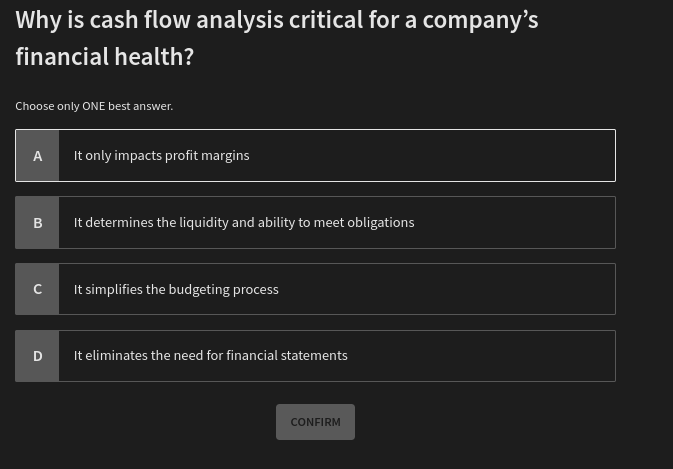 how to solve Why is cash flow analysis critical