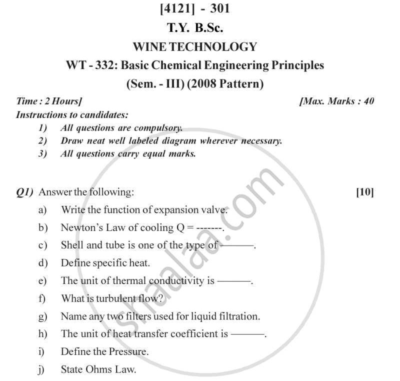 I need chemical engineering tuto [4121] - 301