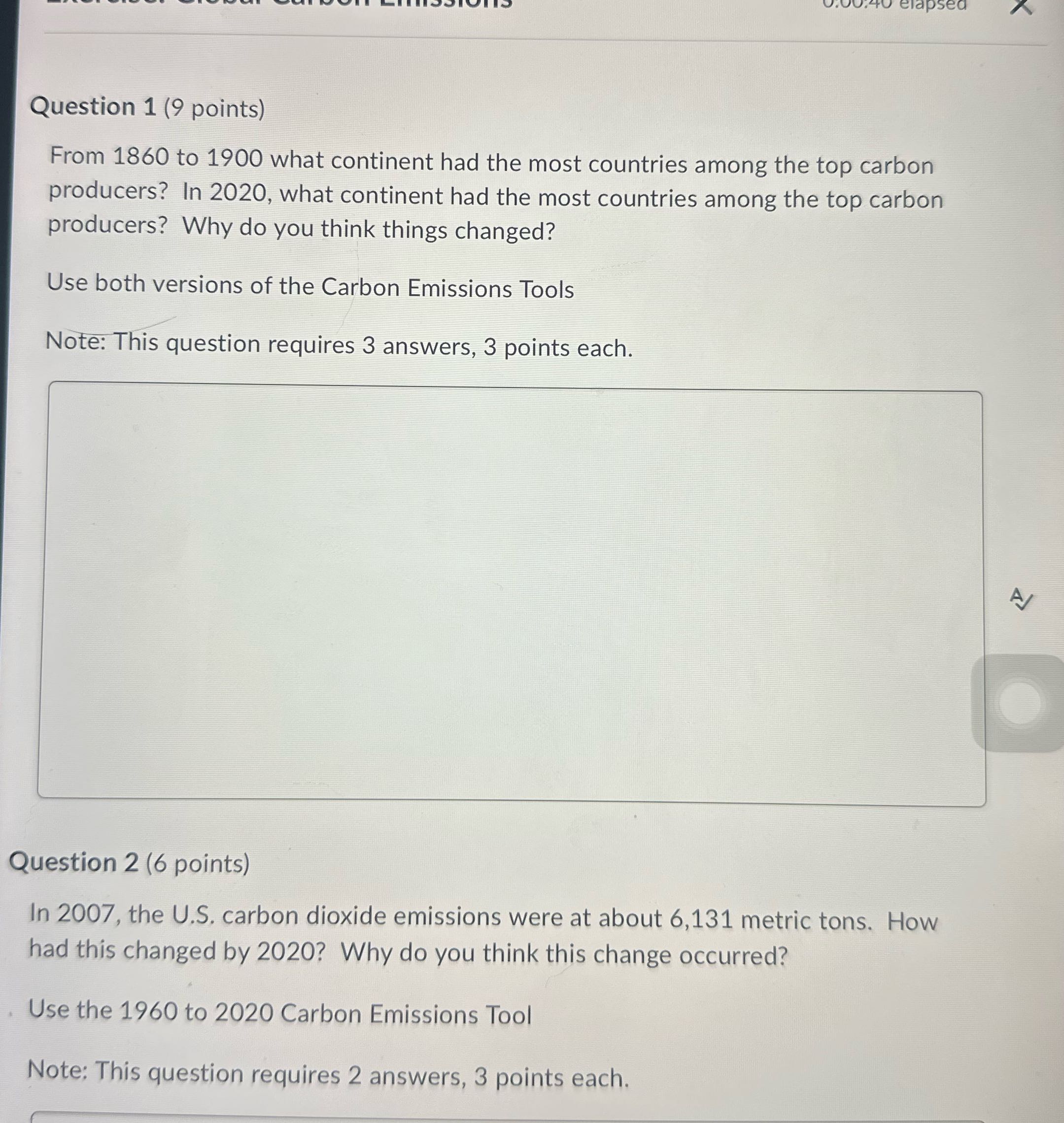 What's the answers Question 1 (9 points) From