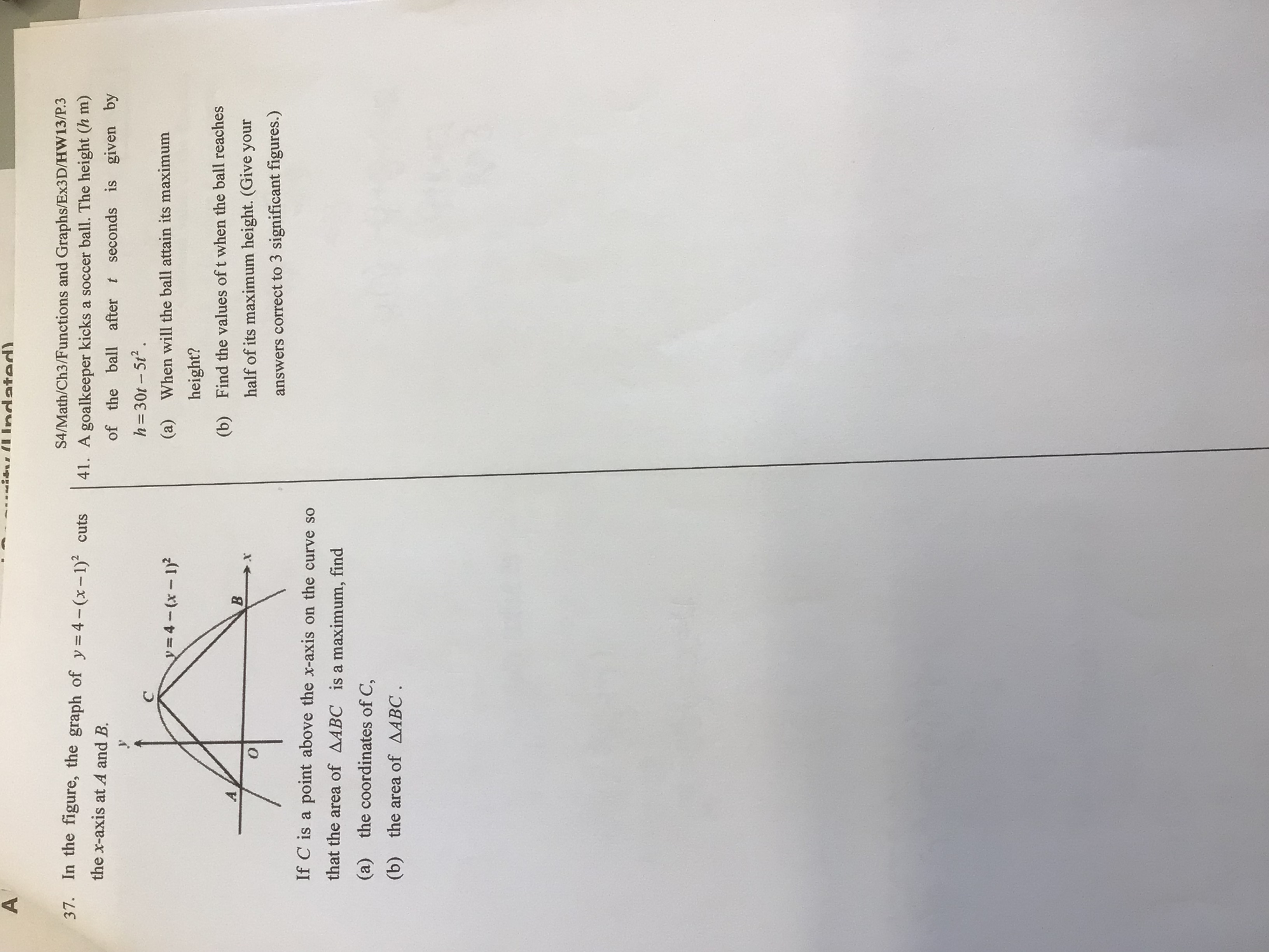 How to find C coordinates on 37 with steps write