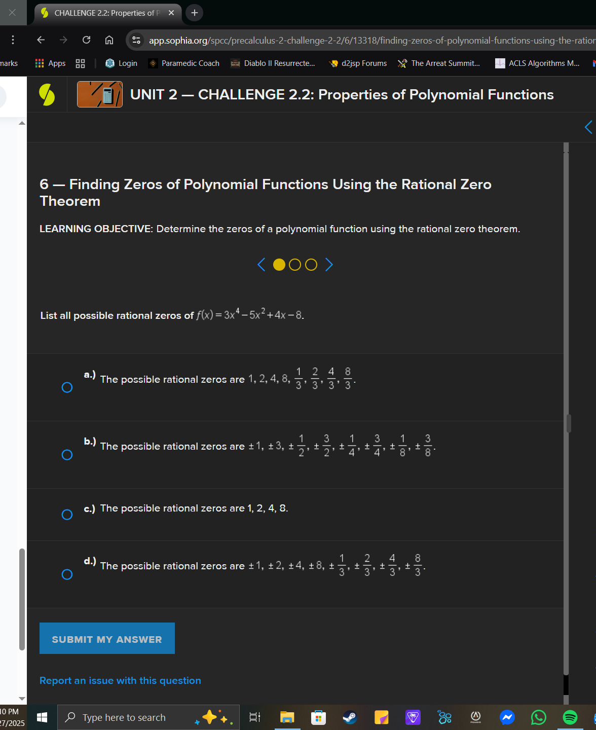 help me solve this X CHALLENGE 2.2: Properties of