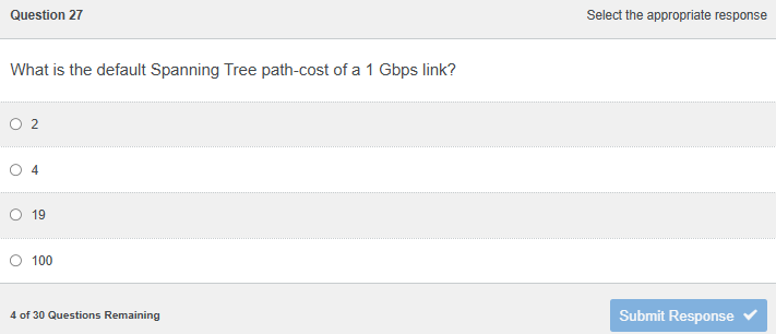 whats the answer Question 27 Select the