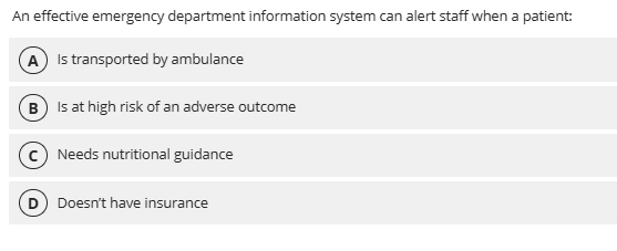 An effective emergency department information