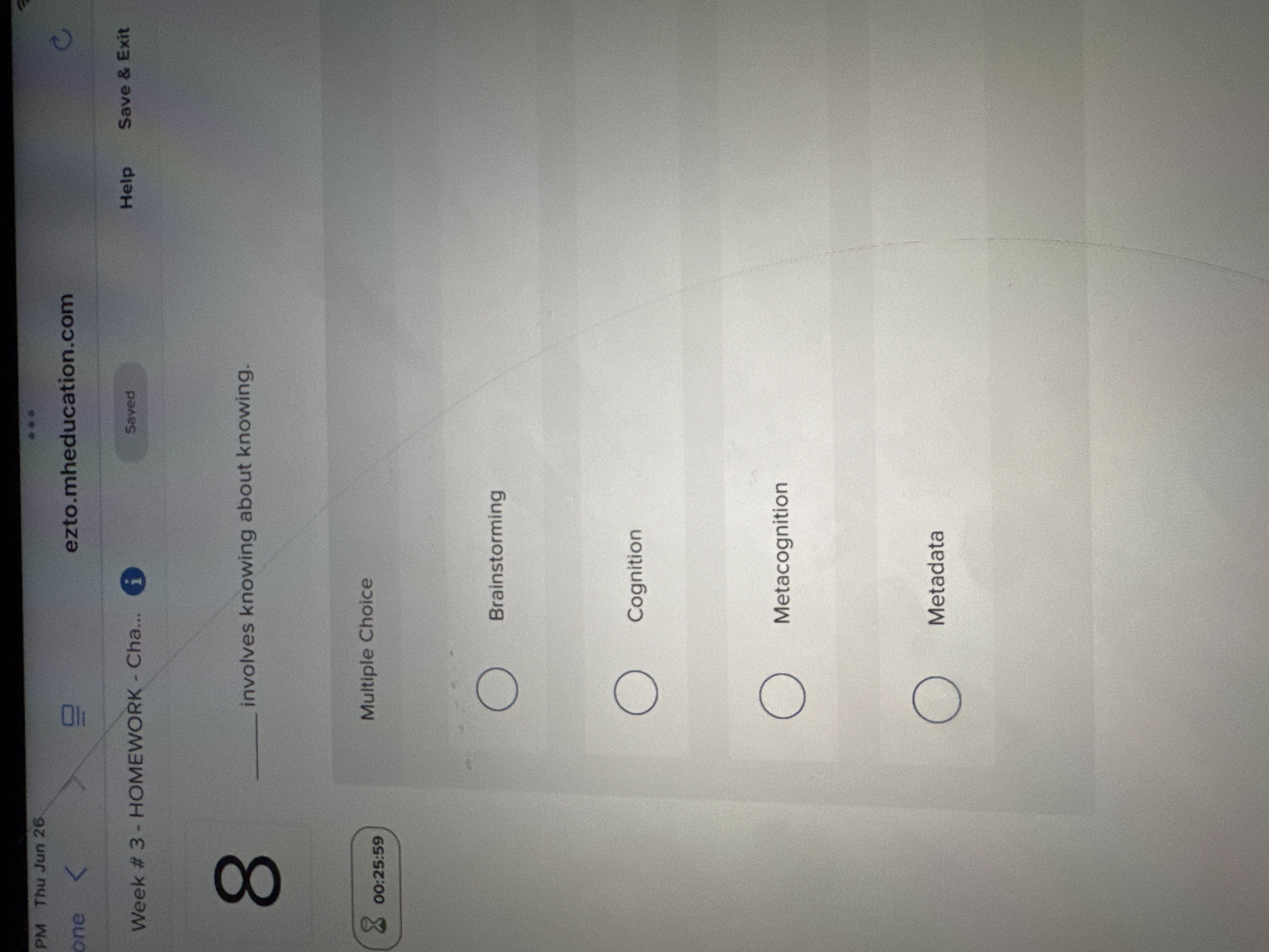 the question accurately PM Thu Jun 26 one