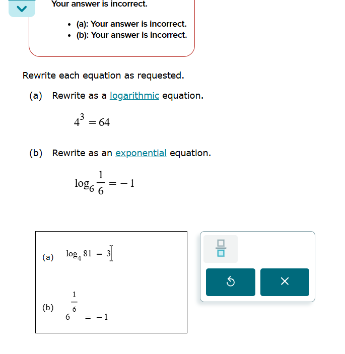 why is this wrong? V Your answer is incorrect. .