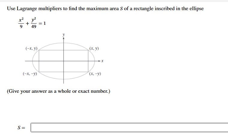 can we work on this problem Use Lagrange