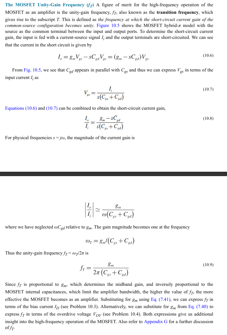 can you give me example problems? The MOSFET