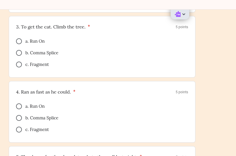 -rw 3. To get the cat. Climb the tree. * 5 points