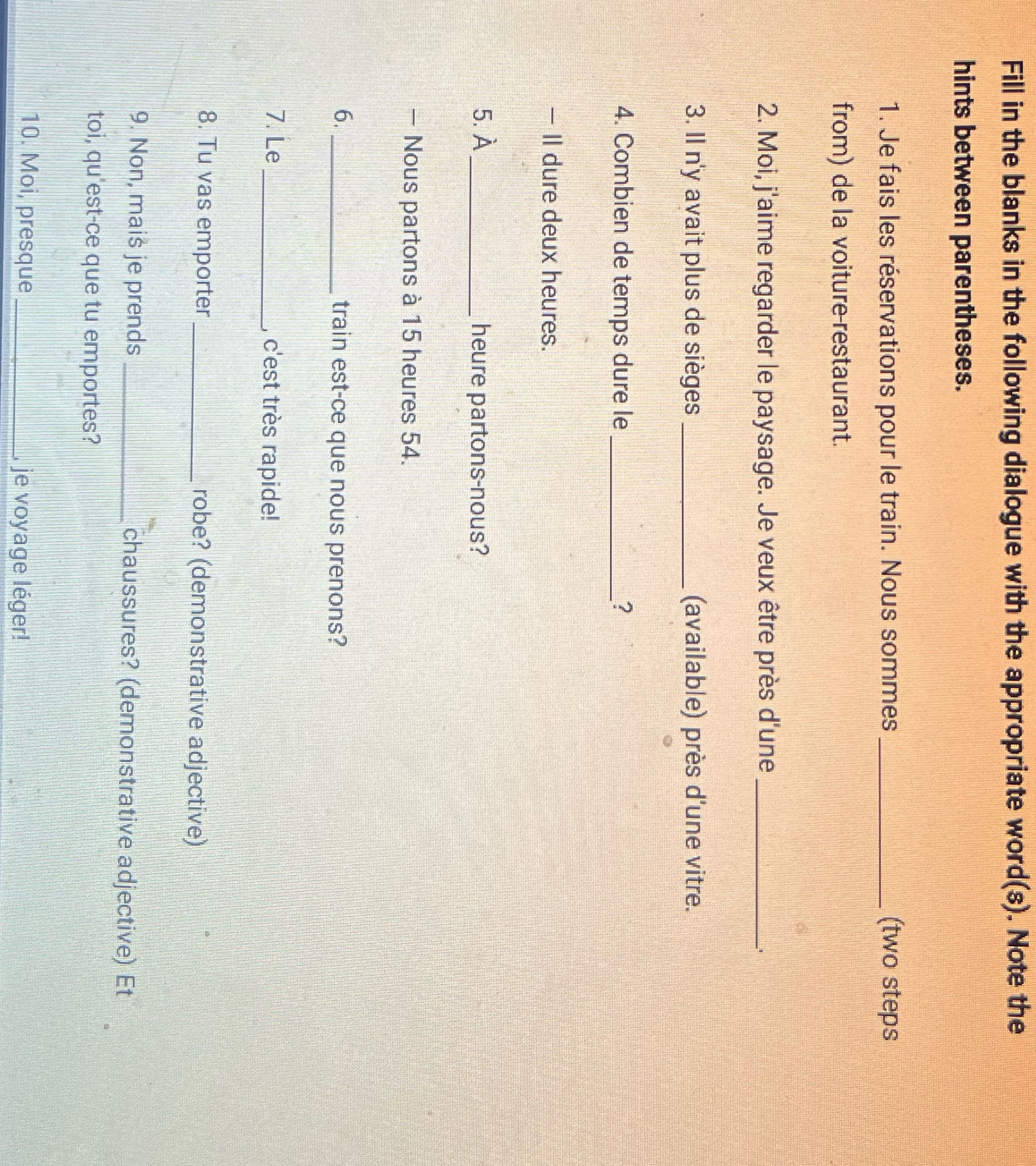 Make sure the answer is correct and make sure