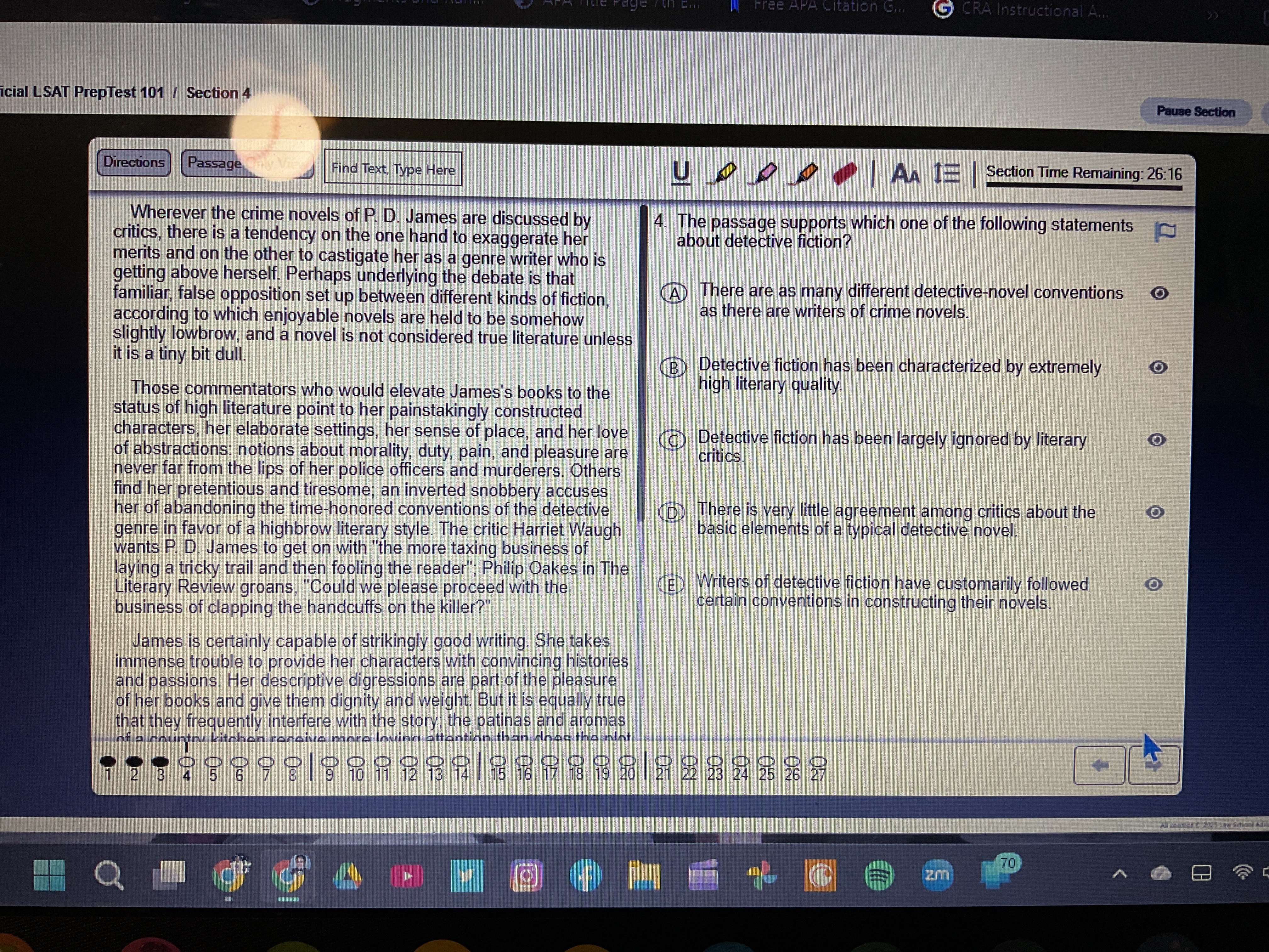 LSAT Prep 101 section 4 (5) CRA Instructional