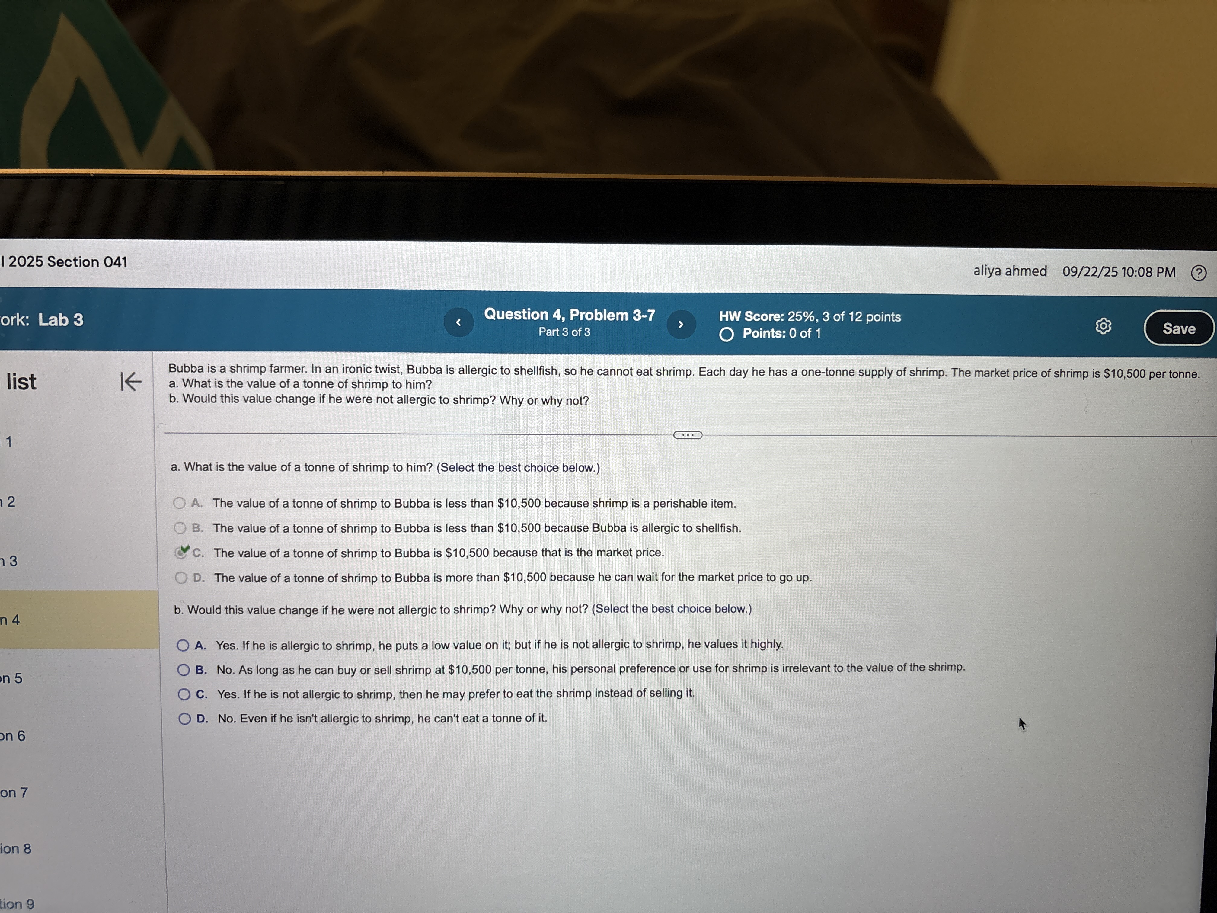 12025 Section 041 aliya ahmed 09/22/2510:08 PM