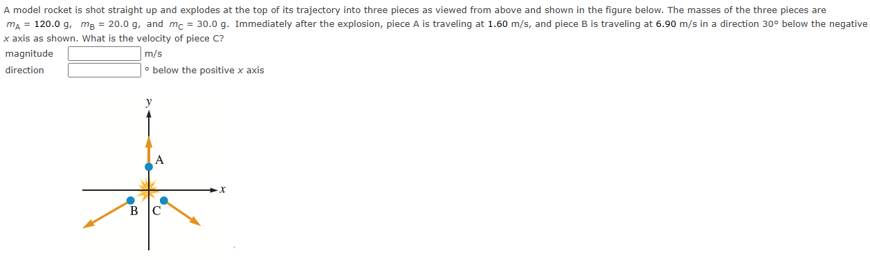 solve correctly A model rocket is shot straight
