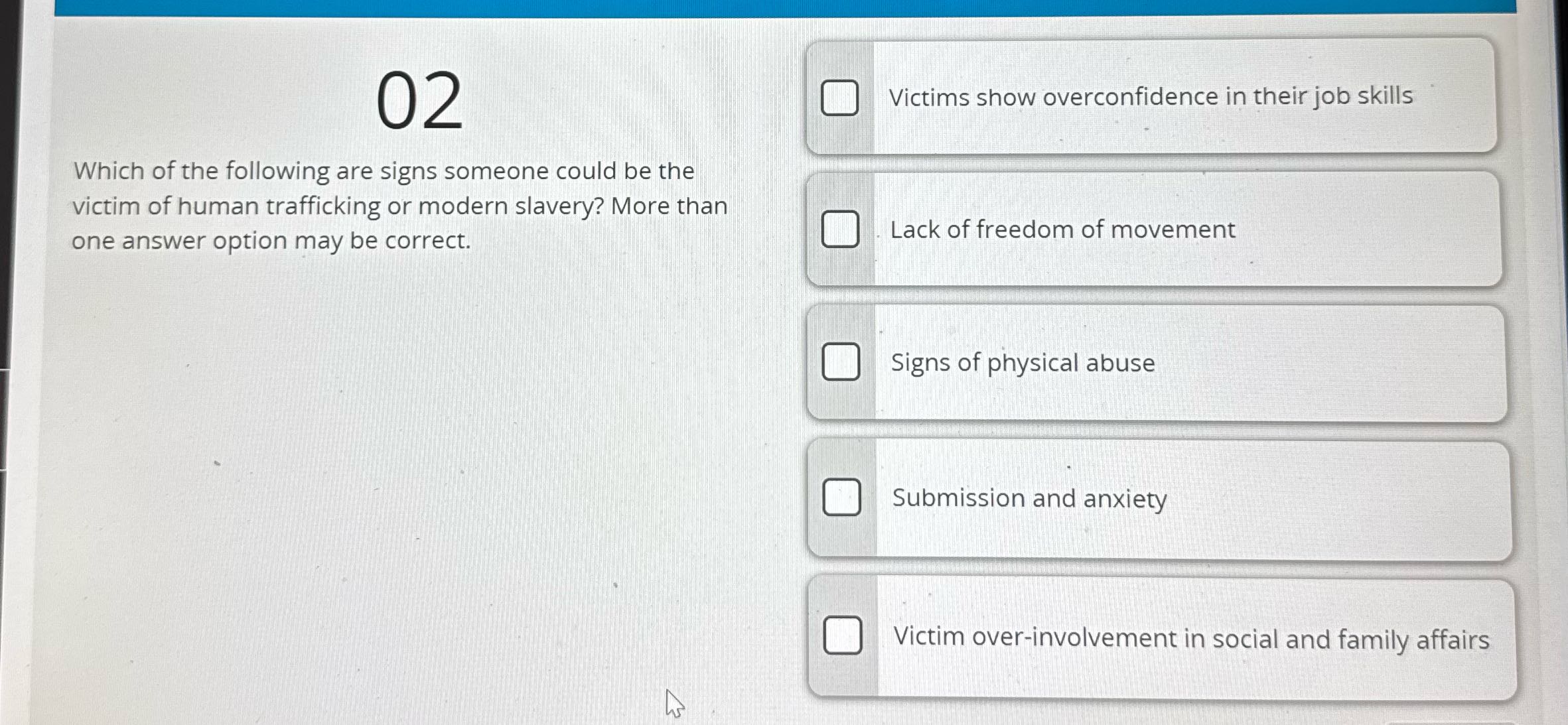 Solve O D, i) _ Victims show overconfidence in
