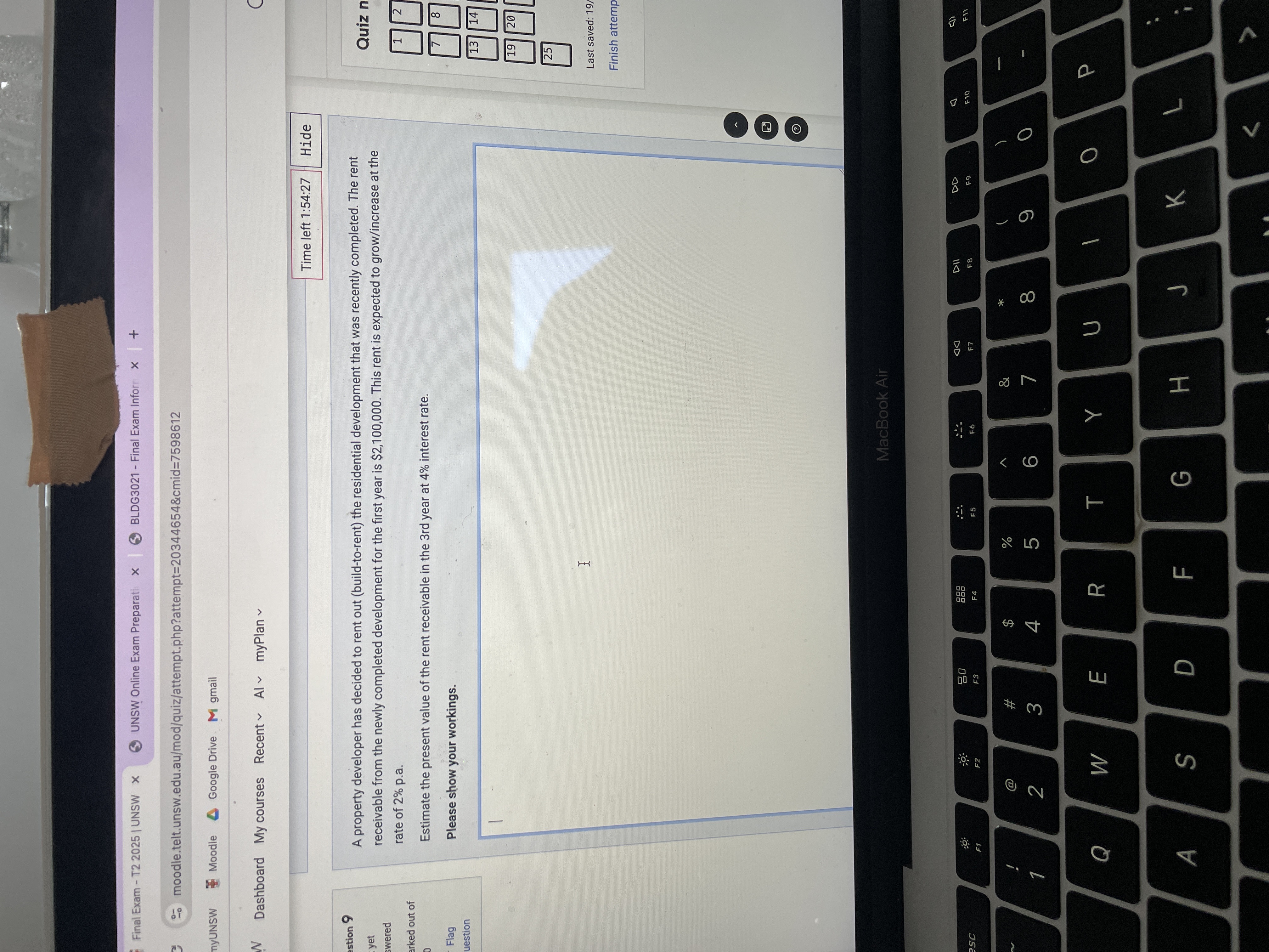 to question 9 make it simple show your working