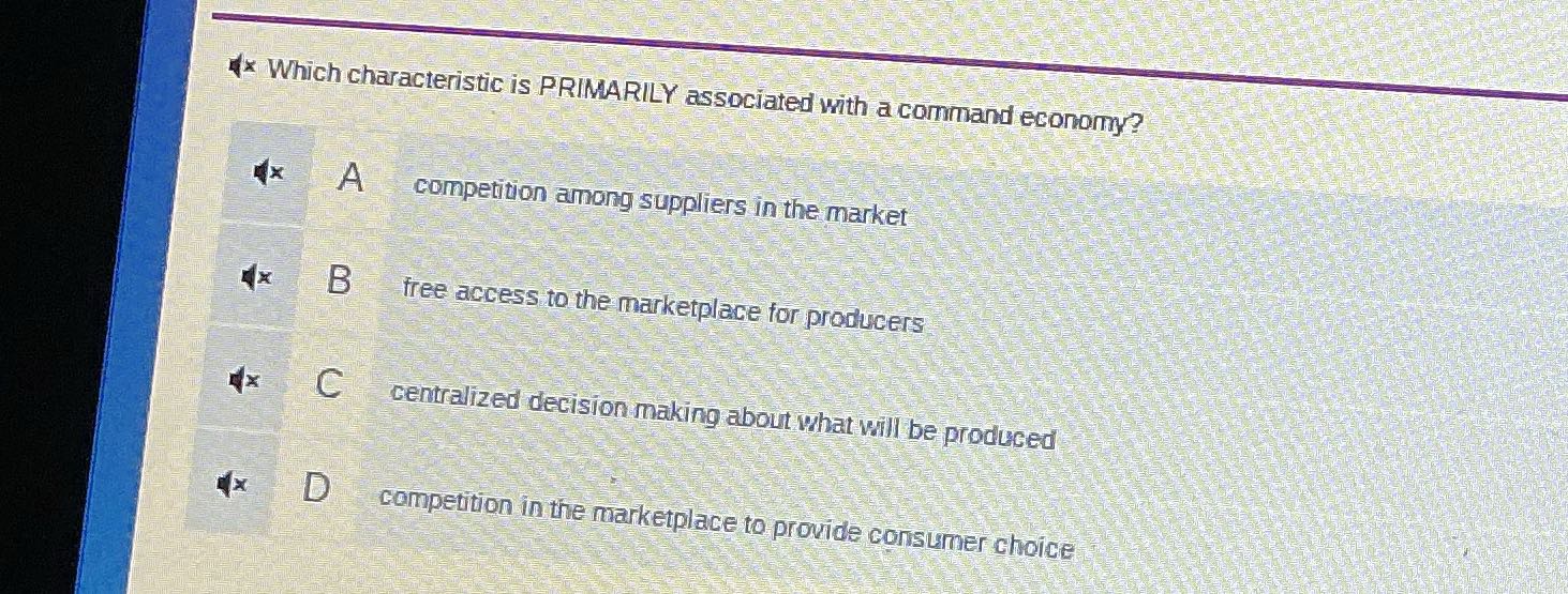 What's the answer x Which characteristic is