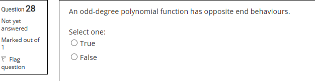 this Question 28 Not yet answered Marked out of 1